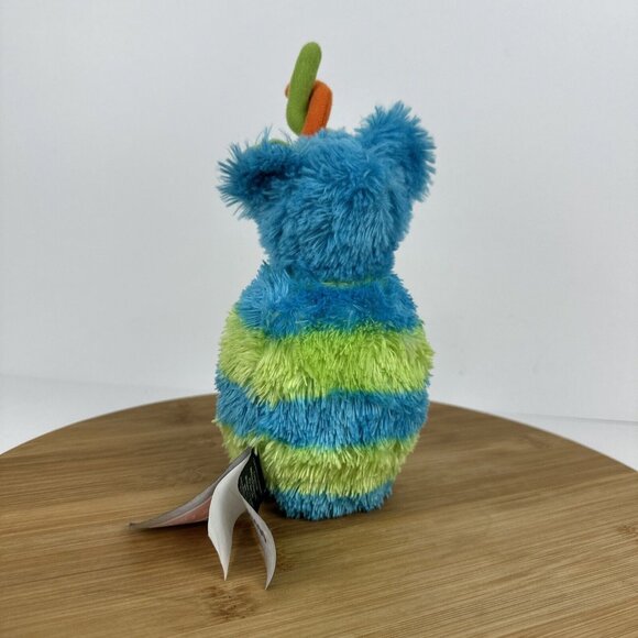 Melissa and Doug Blue Green Striped Fuzzy Monster Bowling Pin Plush Replacement - Picture 4 of 6